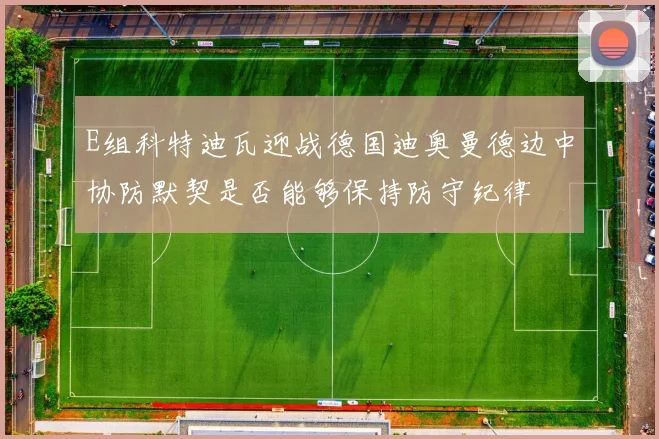 E组科特迪瓦迎战德国迪奥曼德边中协防默契是否能够保持防守纪律